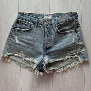 AGOLDE Parker Distressed Denim Shorts
